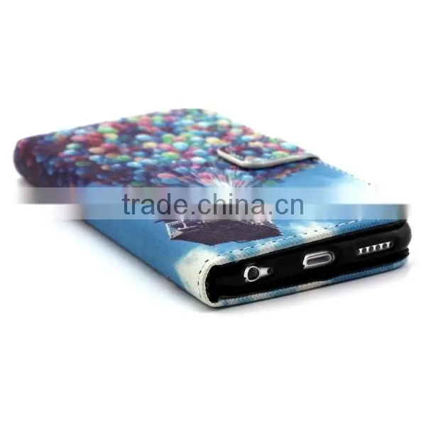 Hot selling cartoon design flip leather case for iphone 6