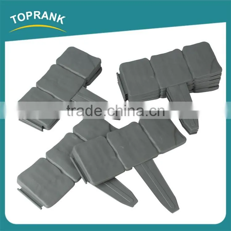 New design 10pcs easily assembled portable garden plastic lawn edging