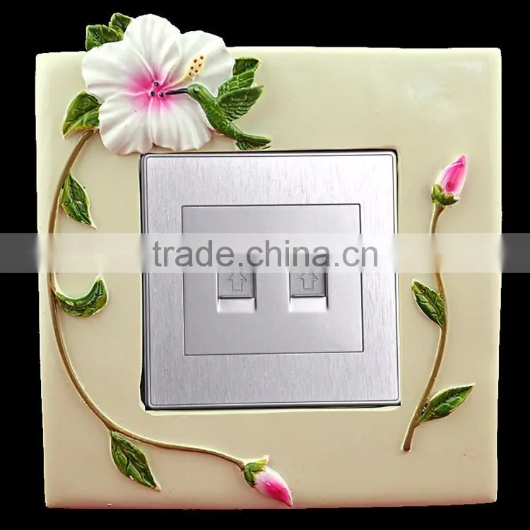 Fashion wedding decorations resin bear wall switch sticker