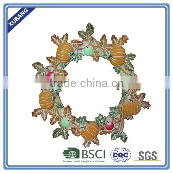pumpkin wreath Poly resin WALL DECOR