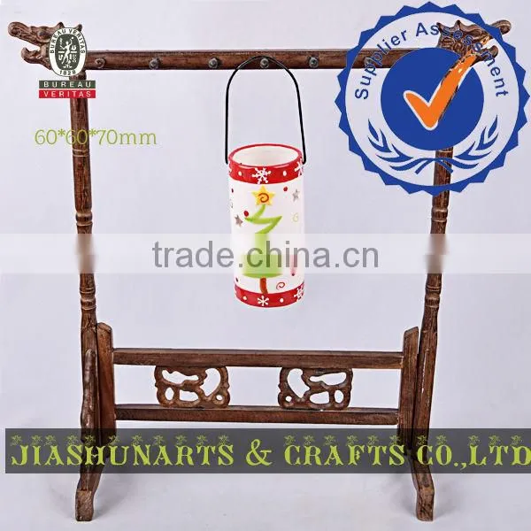 Christmas House Ceramics Hanging Candle Holder