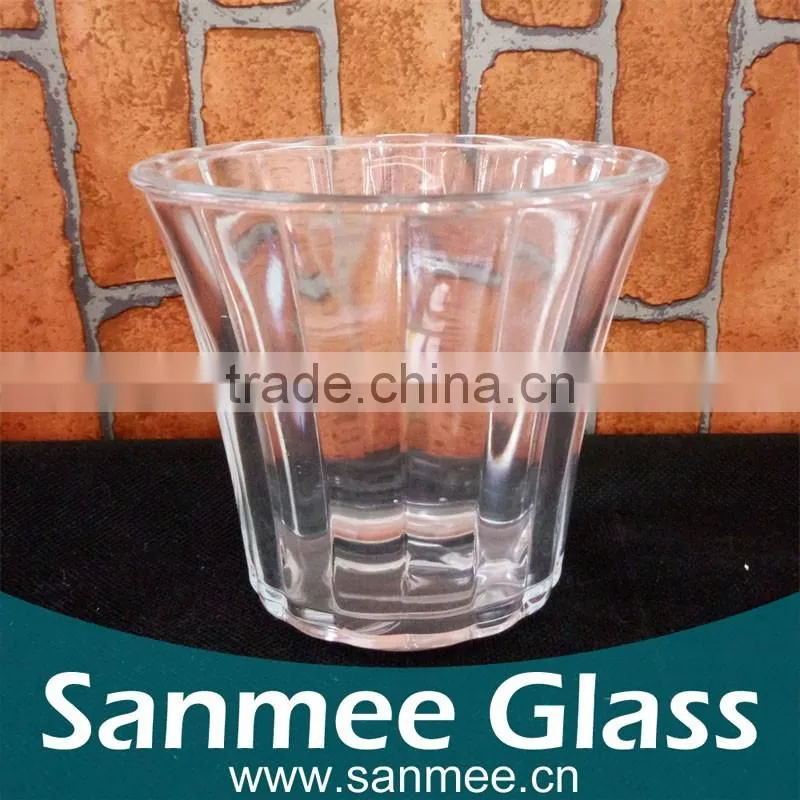 Small Flower Shaped Clear Glass Lampshade