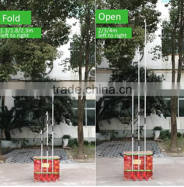 telescopic tree pole aluminum air pruner/fruit picking tool