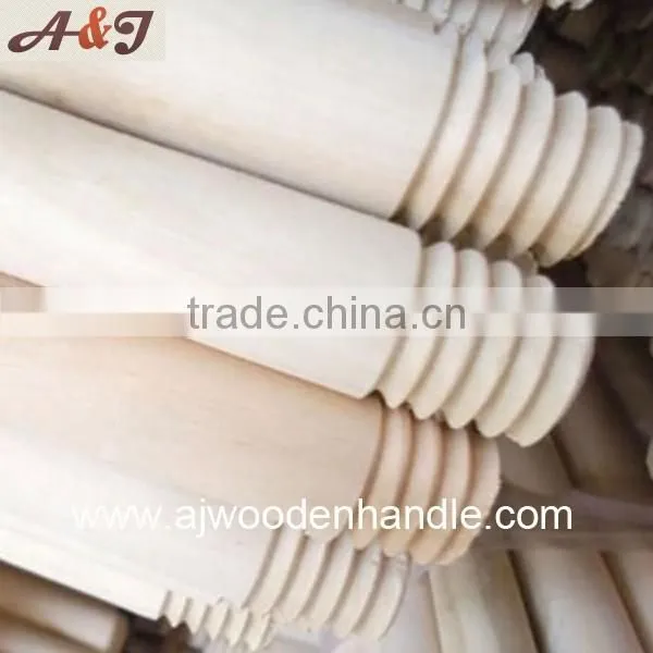 Natural wooden mop stick 120*2.2 cm with Italian screw