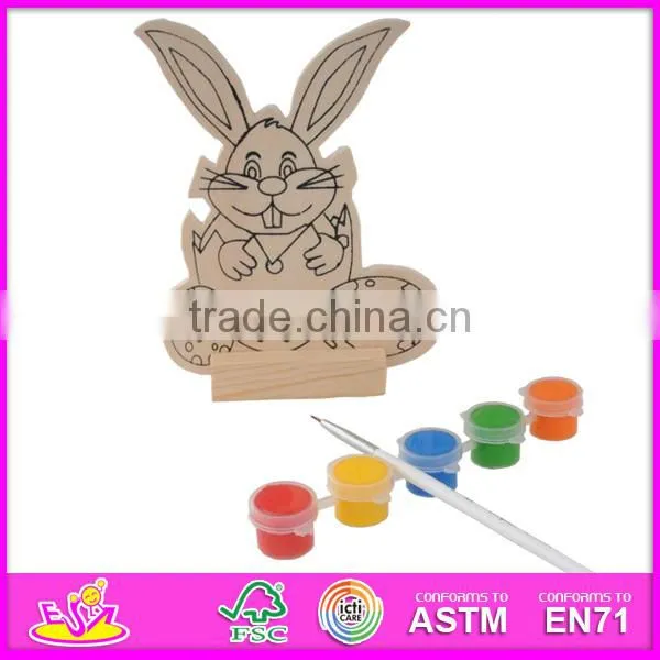 2015 Interesting wood paint toy kids toy,DIY wooden toy paint toy for children,Educational toy wooden paint for baby W03A054-x