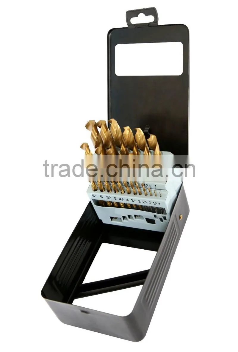 25pc High Quality HSS Steel Drill Bit Set