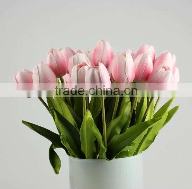 30pcs/lot Tulip Artificial Flower PU artificial bouquet Real touch flowers For Home decoration Wedding Decorative Flowers