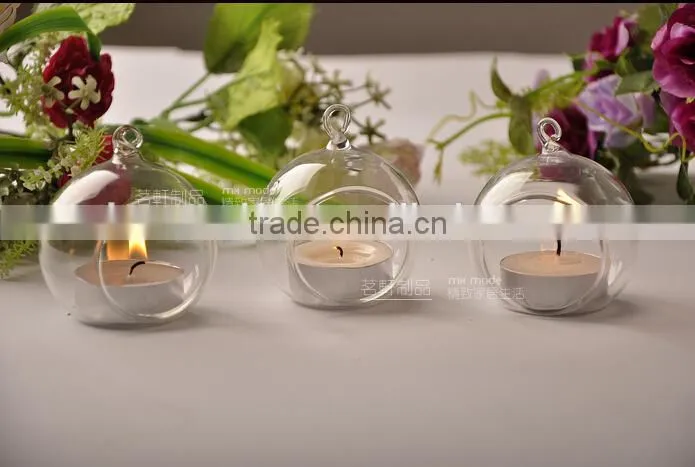 glass ball hanging candle holders, teardrop glass tea light holder,wedding candlestick,home decor