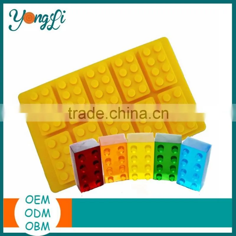 Best Selling Easy-Clean Toy Block Ice Mold Silicone Ice Cube Tray
