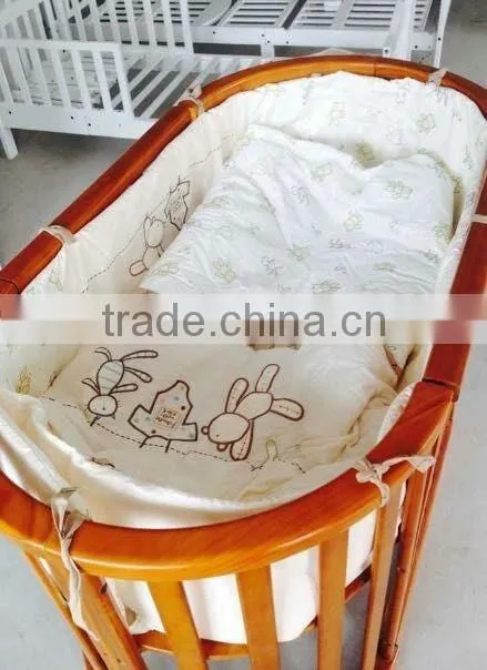 multi-purposes secure healthy wooden baby crib baby bed cot 5 in 1 baby room furniture