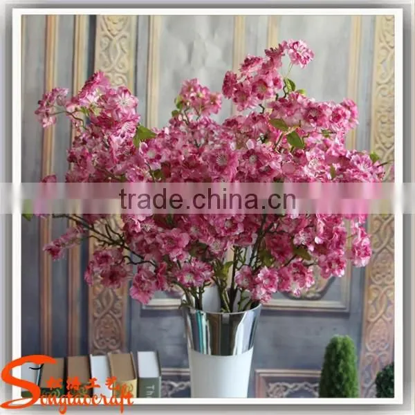 guangzhou cheap plastic material importers indian artificial flowers for indoor decor