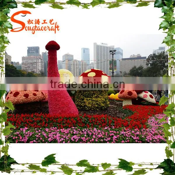 Customized artificial landscape grass topiary animal outdoor decoration artificial grass topiary model