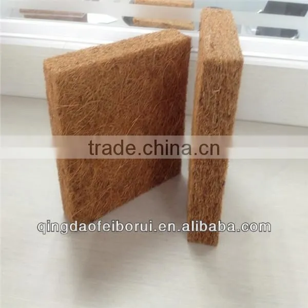 Nature coconut fiber mattress sheet bound with nature latex
