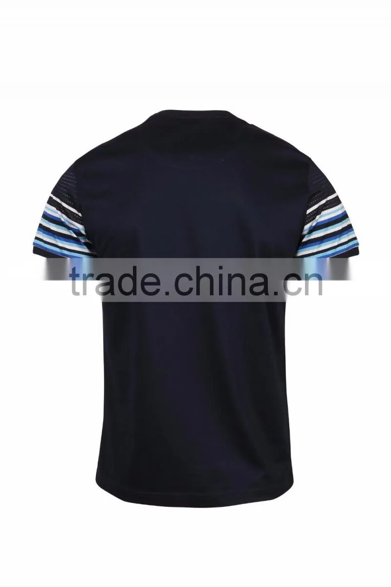 customized logo mens cotton &polyester solid t shirt