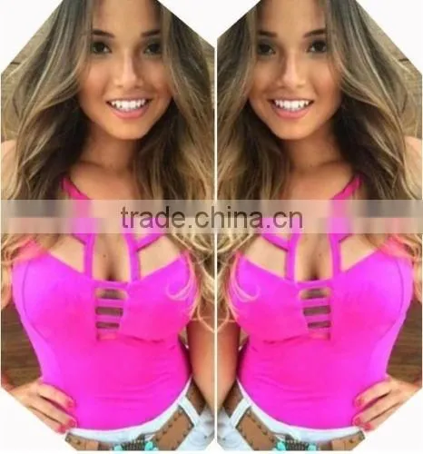 Sexy Women's Summer Sleeveless Blouse Casual Tank Tops Fitness Vest