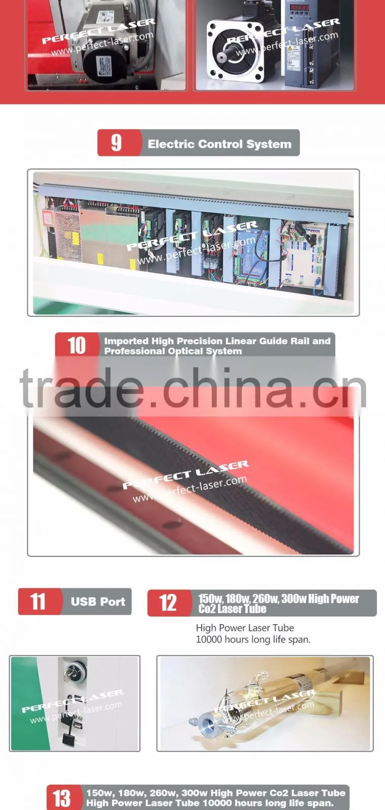 2016 new PEDK-130250M 130W Mixed Laser Cutting Machine with CE