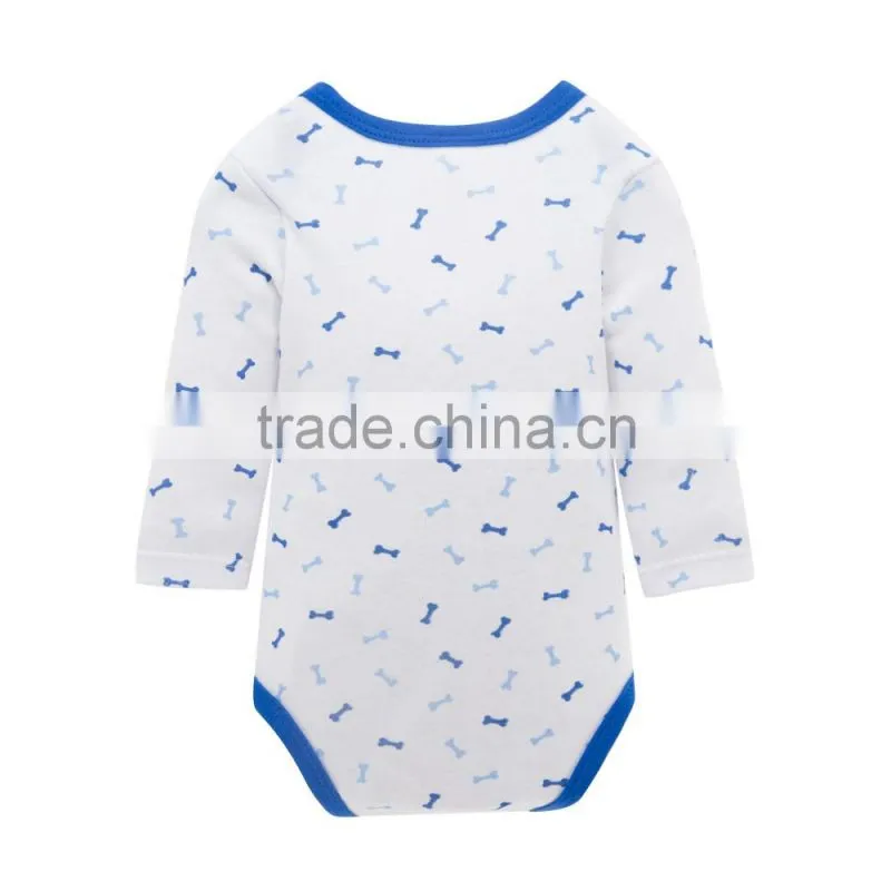 Wholesale 2017 New Style Newborn Baby Clothes 3pcs Soft Cotton Baby Rompers For Summer+Winter