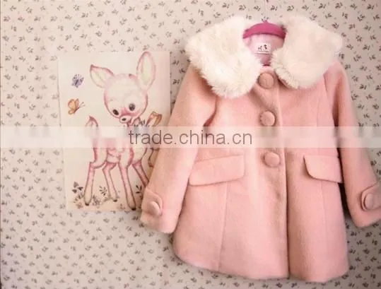 Cute Korea style coat Kids wholesale winter clothing