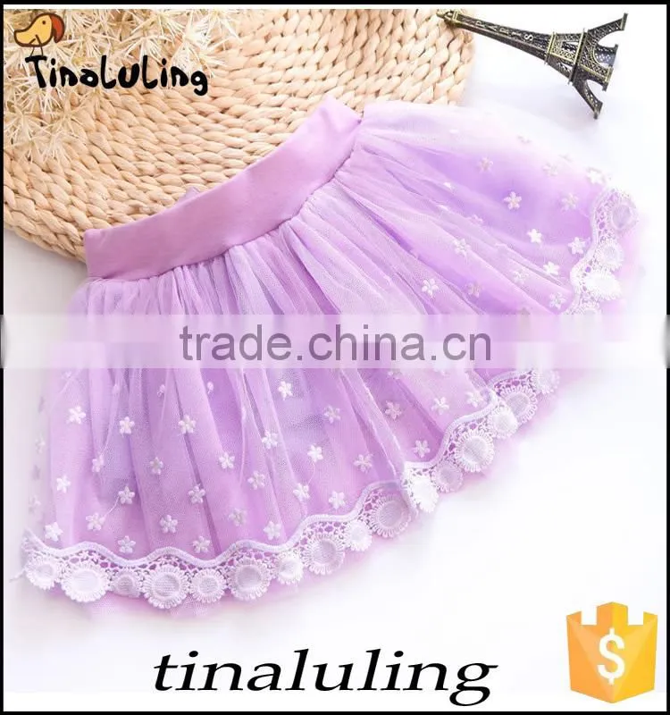 WHOLESALE LILAC GIRLS LACE SKIRTS BABY TUTUS CHILDREN PETTISKIRTS