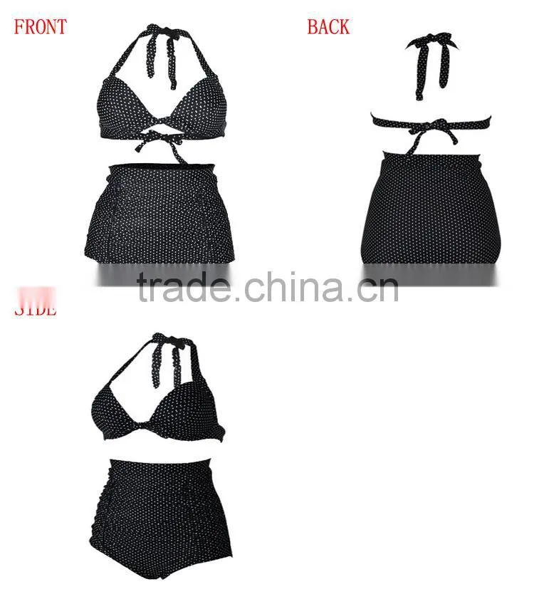 Hot Sexy High Waist Dot Sling Woman Swimwear
