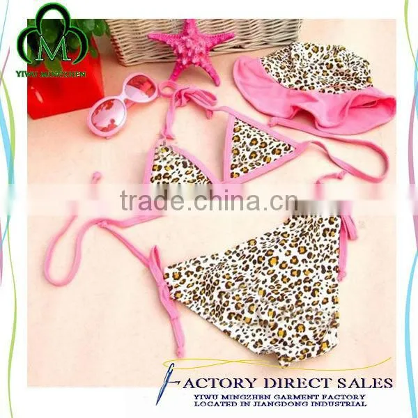Summer wear bikini baby girl one-piece swimsuit knit cotton swimwear color options