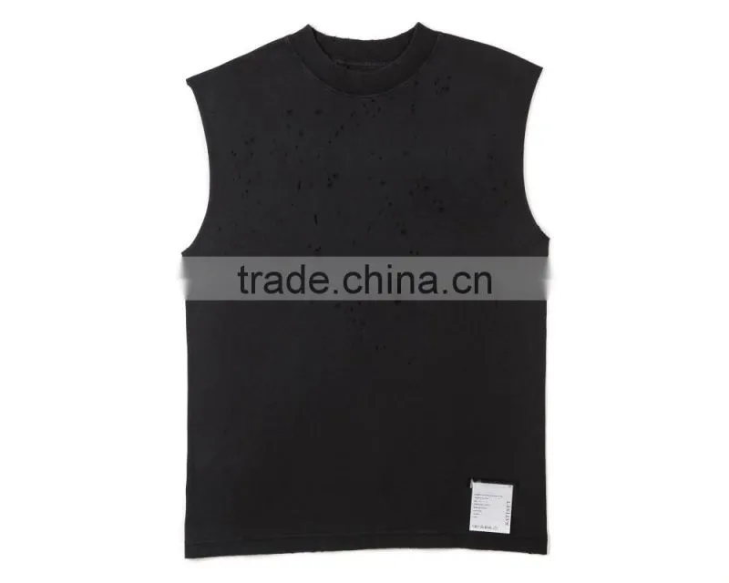 eaten muscle tee with custom logo for man