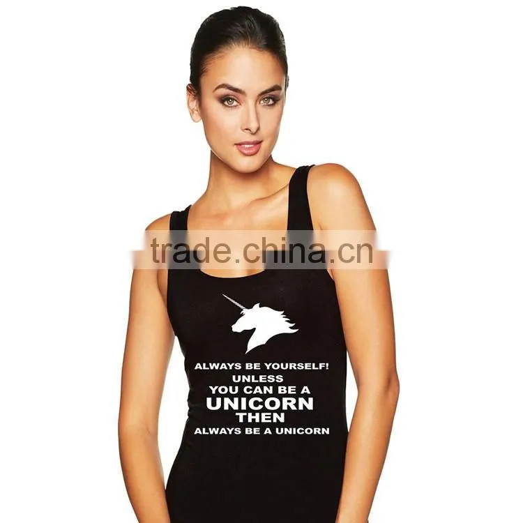 100 Cotton Silk Screen Printing Cut And Sew Open Side Sport Bulk Tank Top