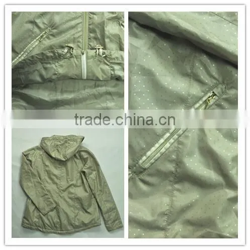 Sunnytex zipper front hoody soft shell fabric women's fashion jacket