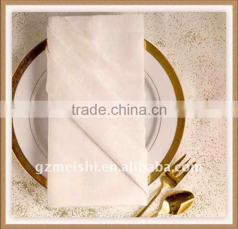 100% cotton white hotel napkin