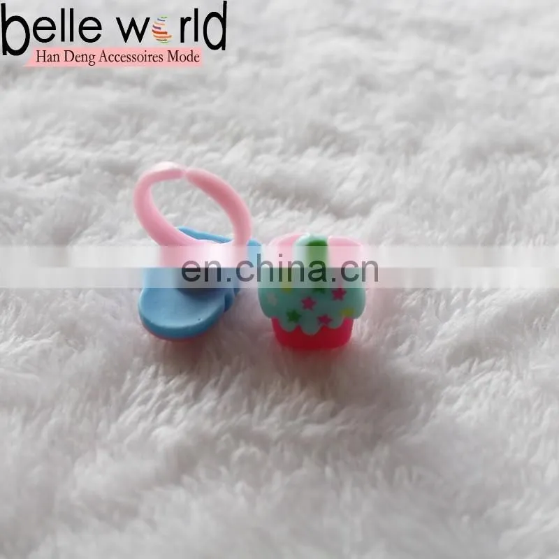 New Fashion Lovely Cartoon Owl Children Rings Kids Girls Bow Finger Ring