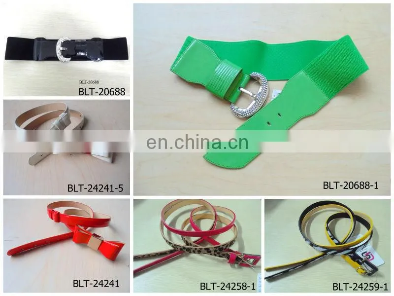 2017 new fashion women elastic buckle belt yiwu wholesale