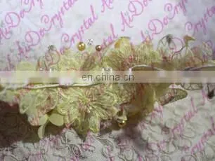 Aidocrystal yellow plastic crown flower,artificial flowers hair accessories for wedding