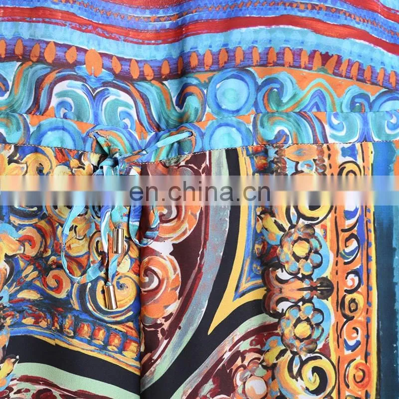 china wholesale market blouses 2016 new designs bohemian clothing custom printing one piece jumpsuit