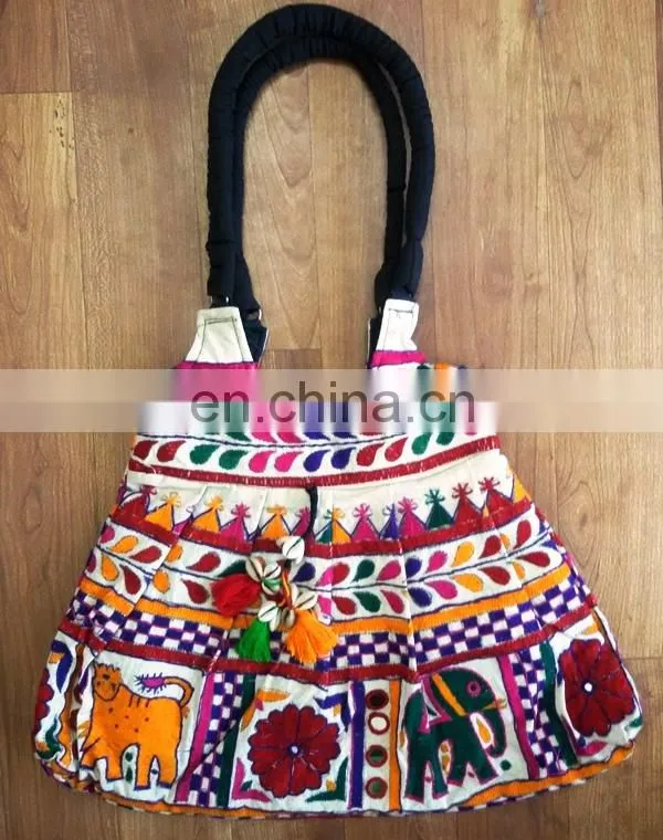 Vintage Indian Traditional Kutchi Wholesale Banjara Style Jaipur Handmade custom canvas tote Ladies Handcrafted Designer Purse