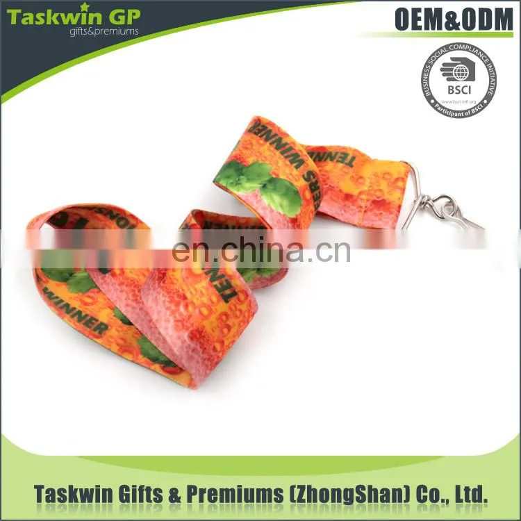 eco friendly promotional polyester printed lanyard no minimum