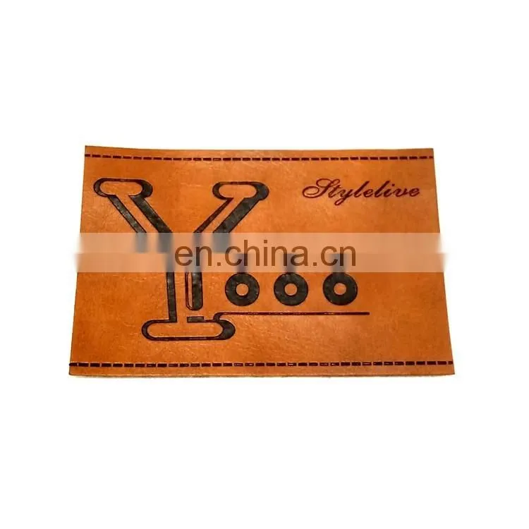 leather patches, leather labels with customized jeans leather patch labels