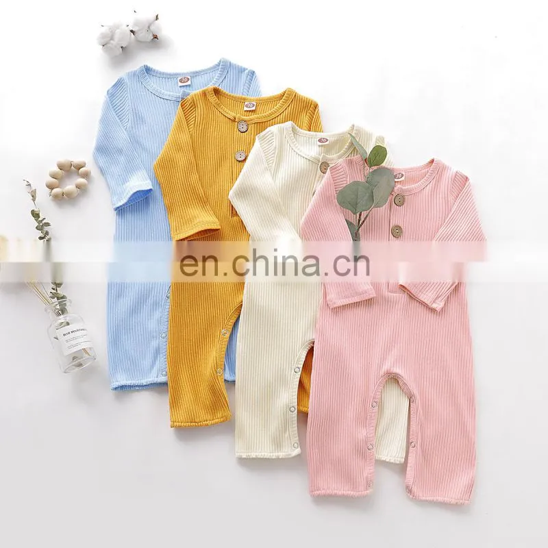 Infants & Toddler New Fashion Cotton Clothes Autumn Winter Baby Girls Knit Onesie