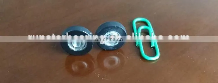 LOW VOICE PU Urethane Polyurethane rubber coated bearing wheels PU68312-3 polyurethane load bearing wheels
