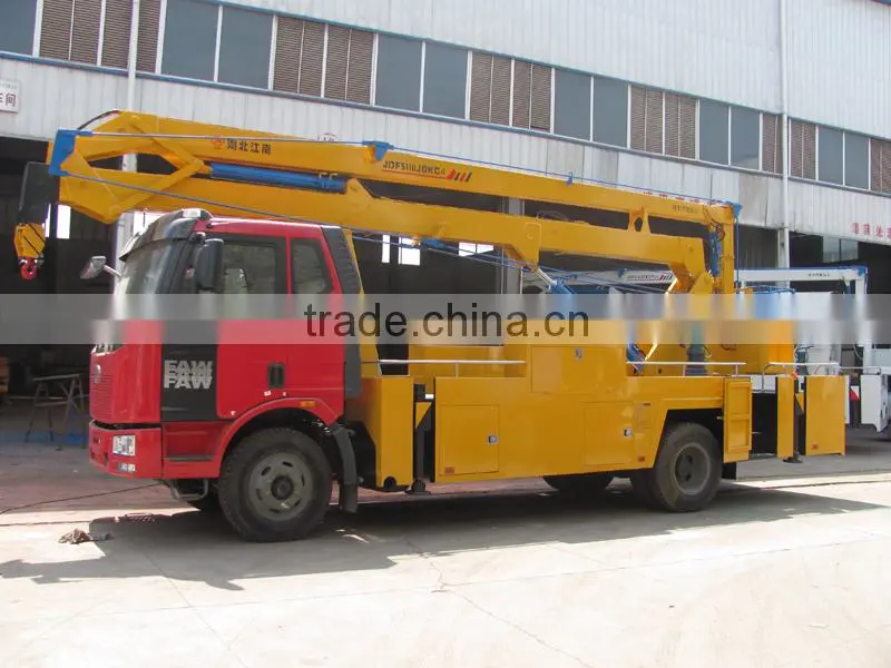 FAW 24m truck mounted aerial ladder platform