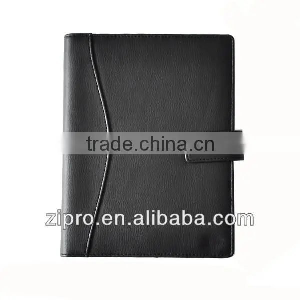 spiral hardcover notebook with pen leather/pu diary notebook