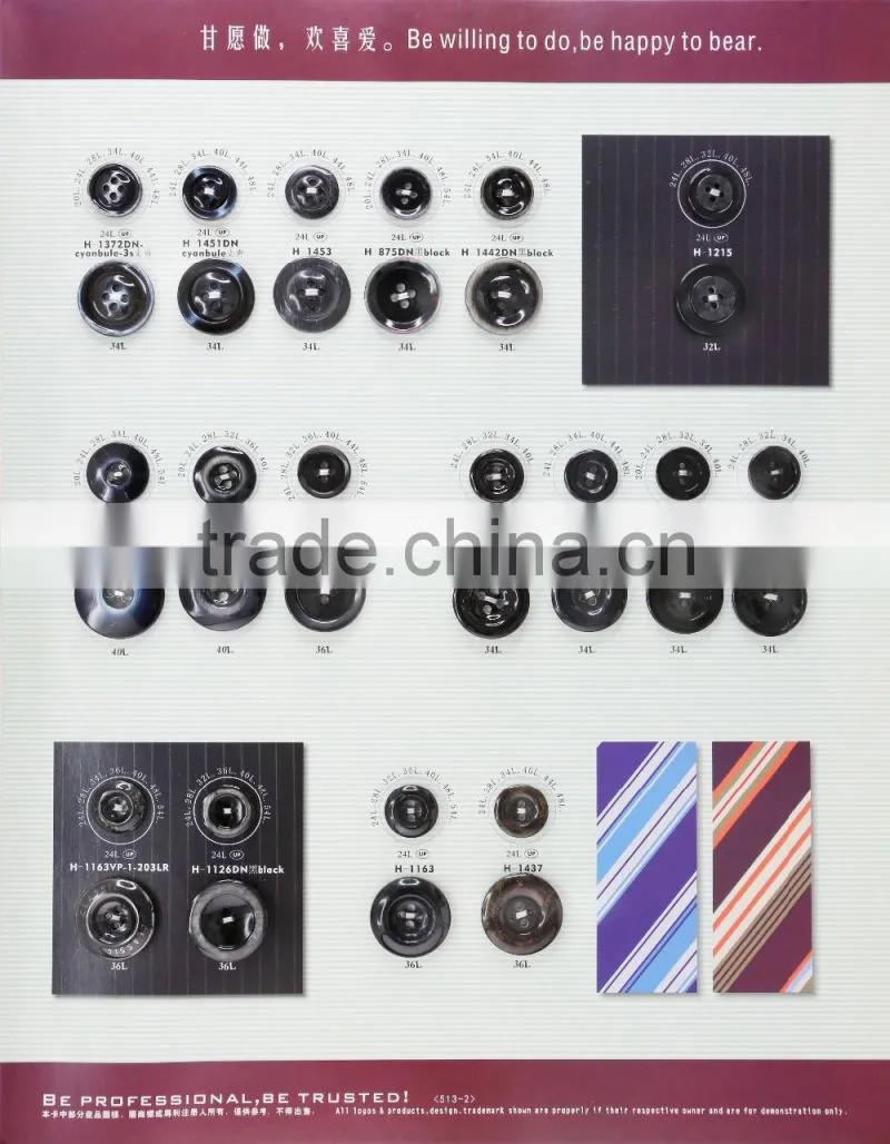 4-holes 24L 32L grey color buttons for men's suits