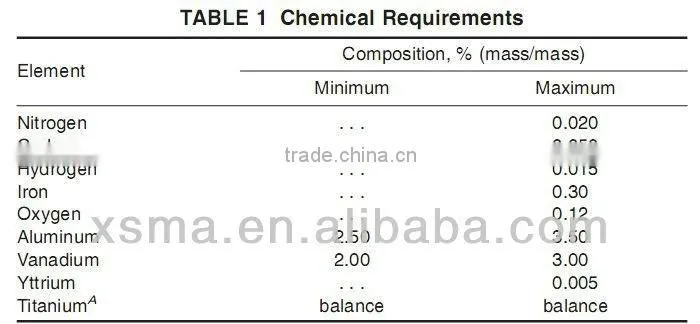 ASTM F2146 Ti4AL2.5V TITANIUM SEAMLESS TUBES