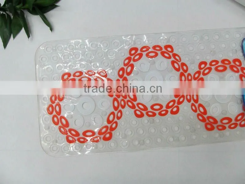 PVC Suction Cup Anti Slip Shower Bathroom mat