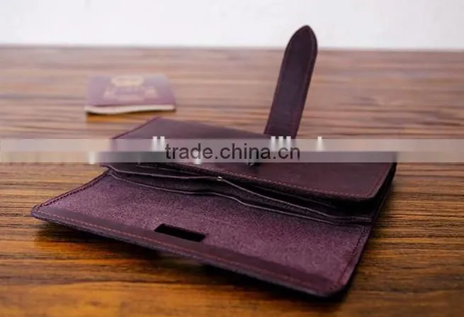 Guangzhou Fashion Hand-made Classical Wallet Long Vertical Wallets for men Multi-functional leather wallet