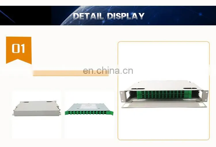 Fiber Optic Terminal Sc LC FC ST 12 24 48 PORT Rack Mount ODF Patch Panel 19inch empty/Full Load Optical Distribution Frame
