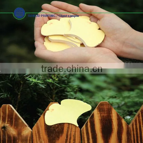 Lovely shaped high quality sticker bookmark note pad sticky notes