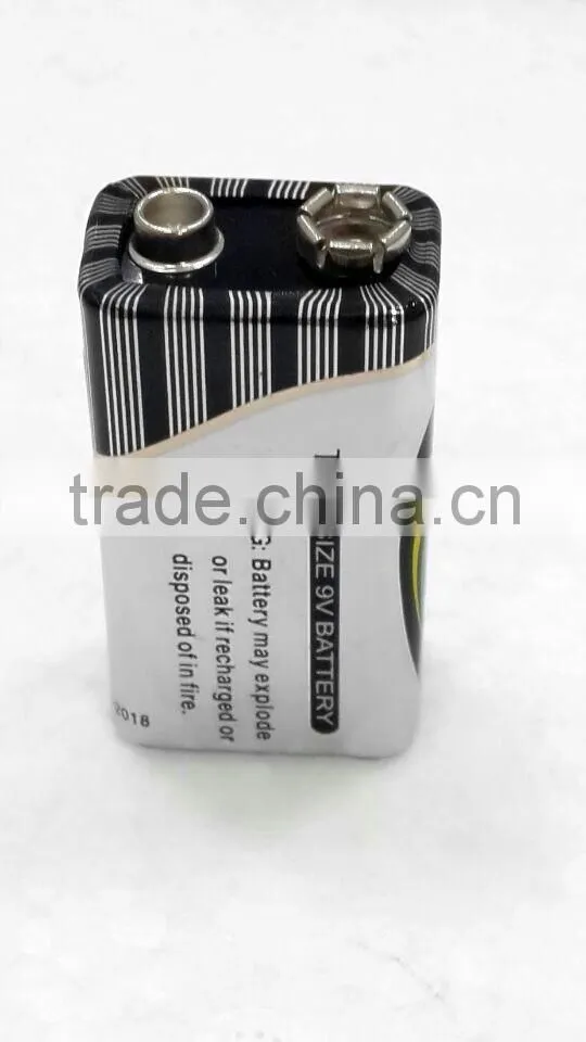 sunmol brand 6lf22/9v alkaline battery from dongguan manufacutre