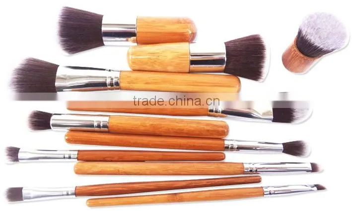 Professional High quality 11pcs Soft animal hair makeup brush set