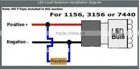W5W T10 led load resistor