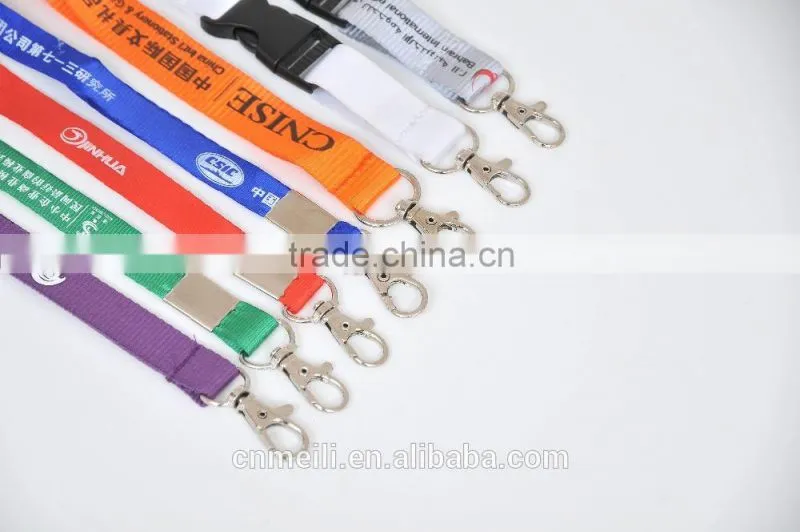 2015 promotional wholesale polyester lanyards